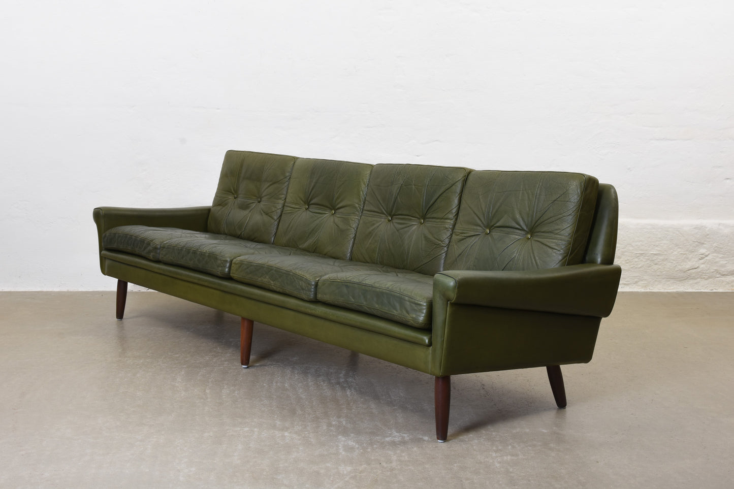 1960s leather four seater by Skippers Møbler