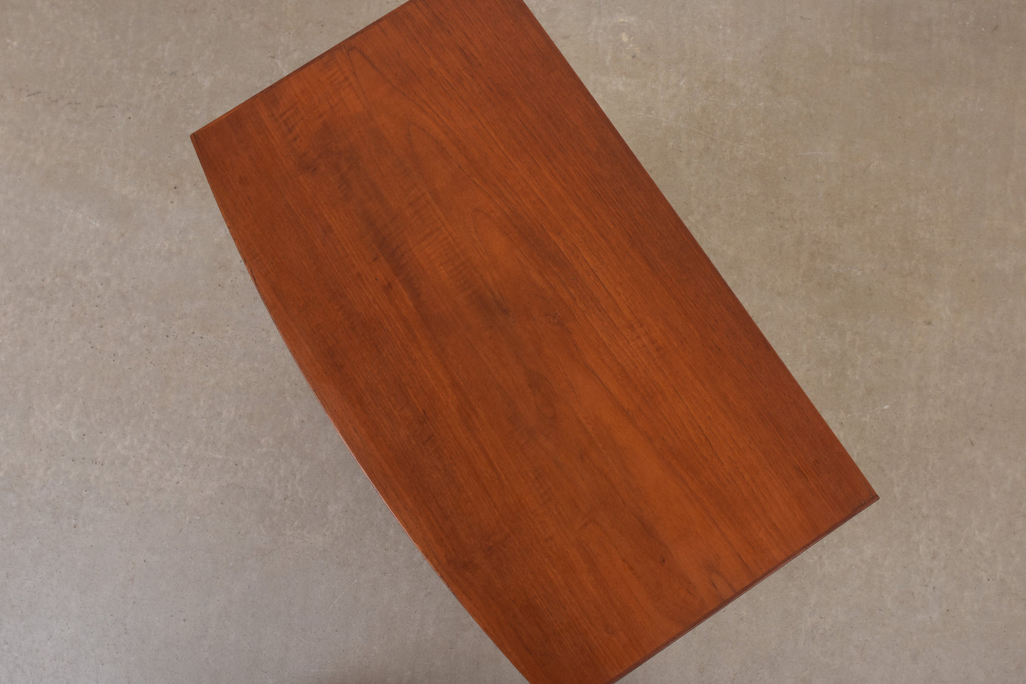 1950s bow-fronted teak chest of drawers - 109H cm