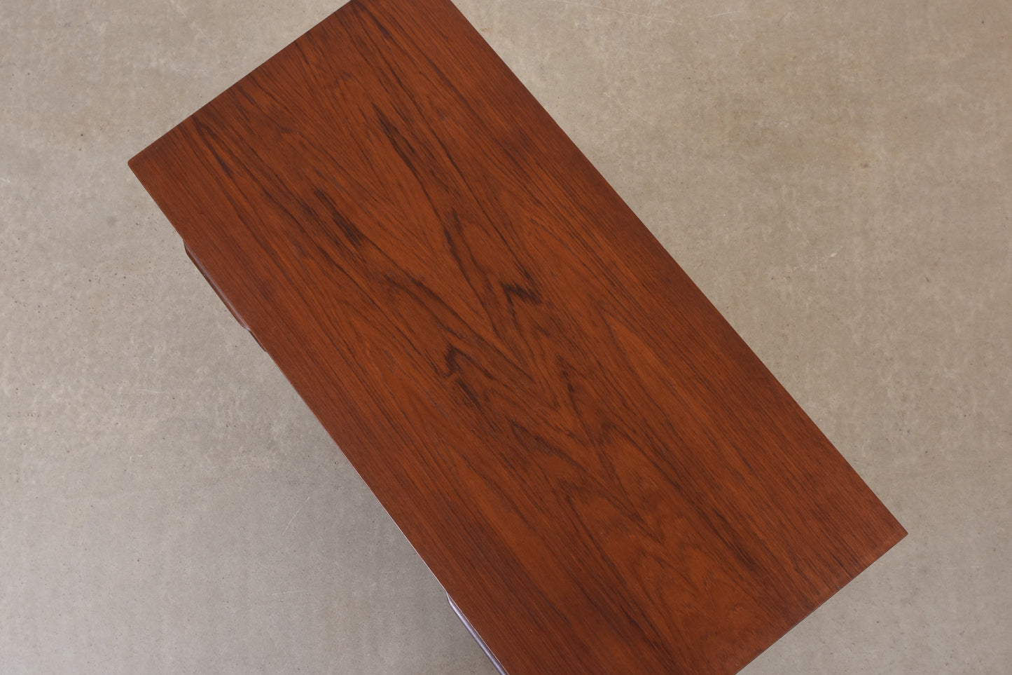 1960s teak chest of five drawers