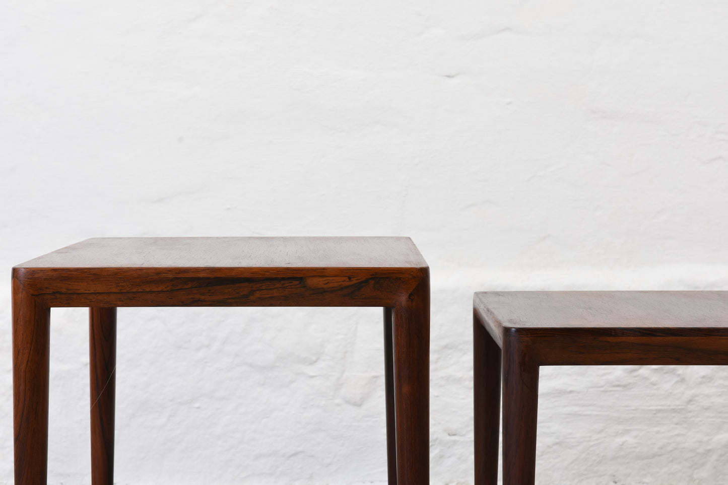 1960s nest of rosewood tables by Severin Hansen