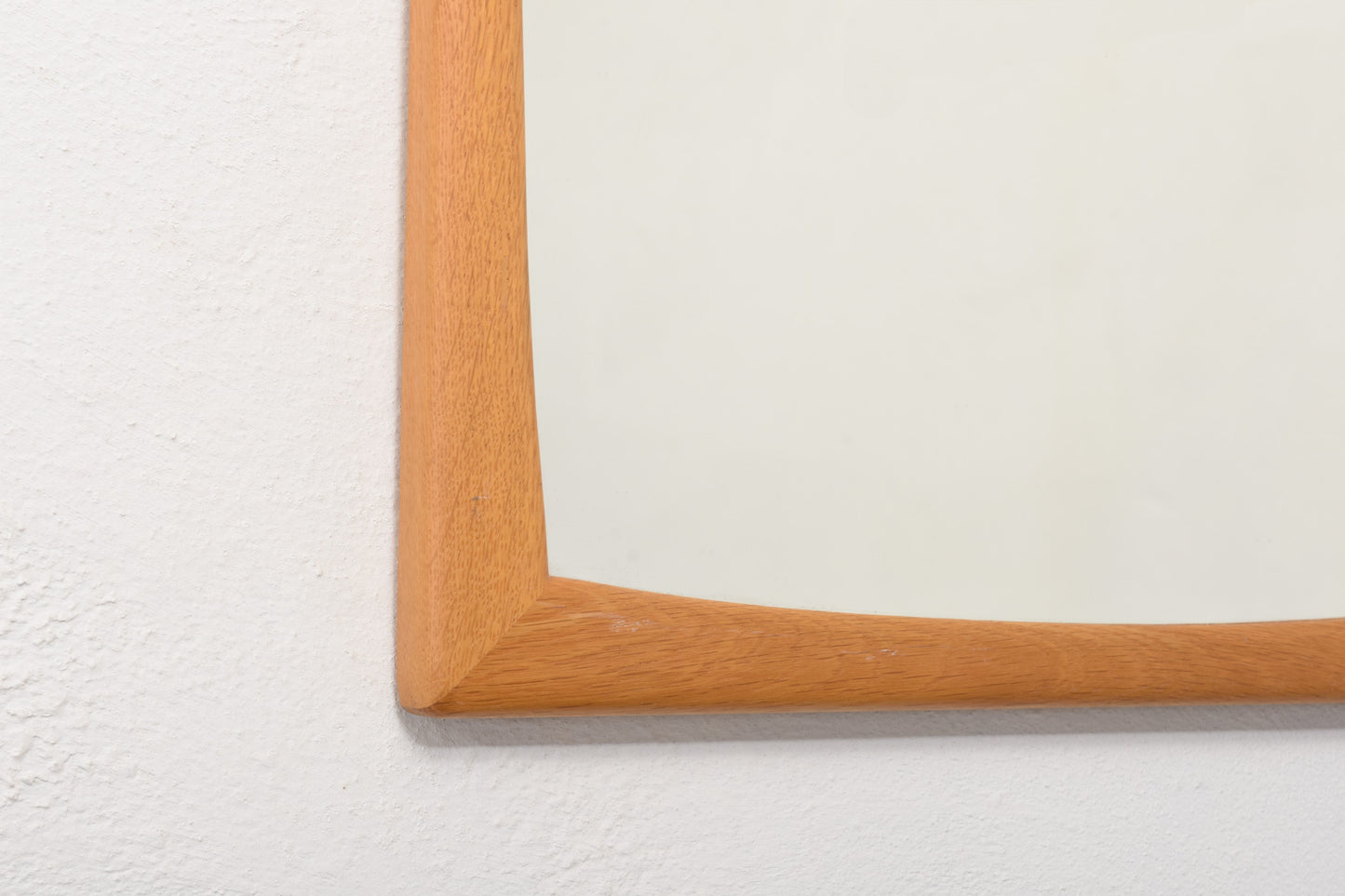 1960s oak mirror by Fröseke - 96H cm