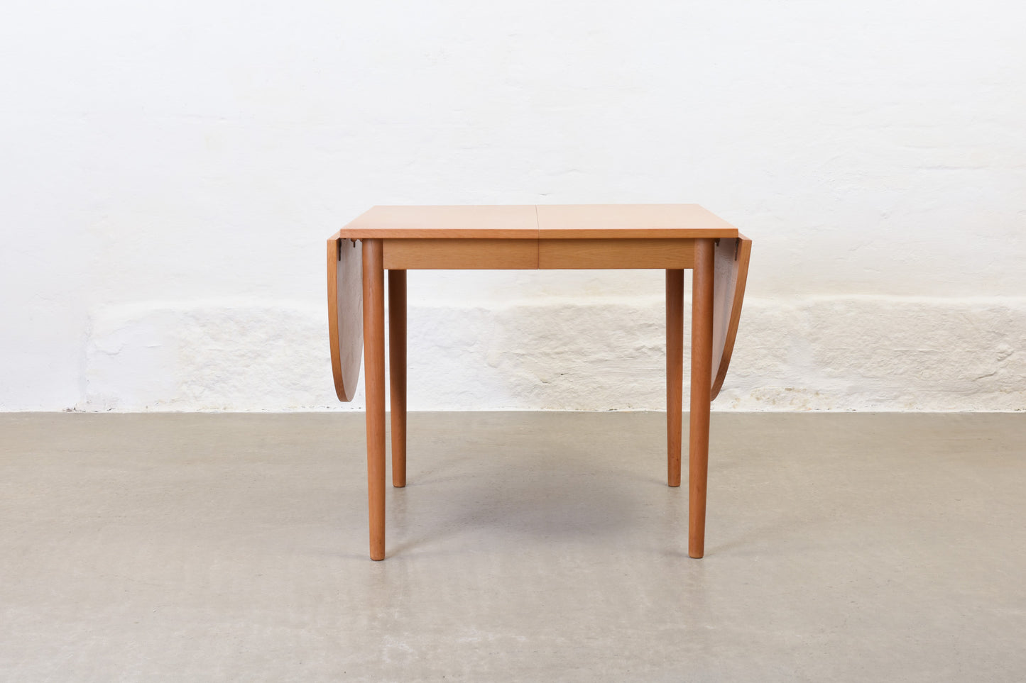 1960s drop leaf dining table in oak