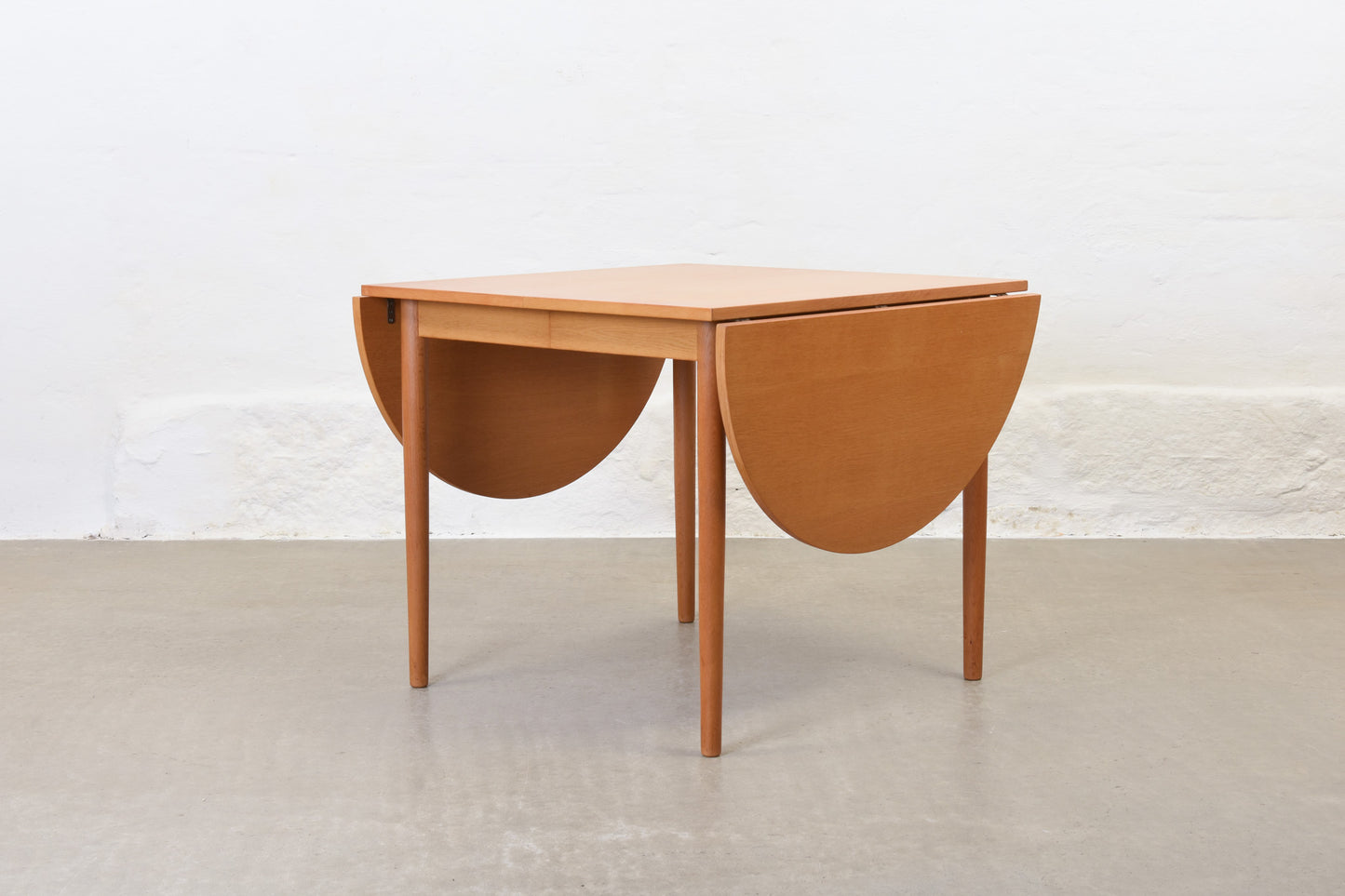1960s drop leaf dining table in oak