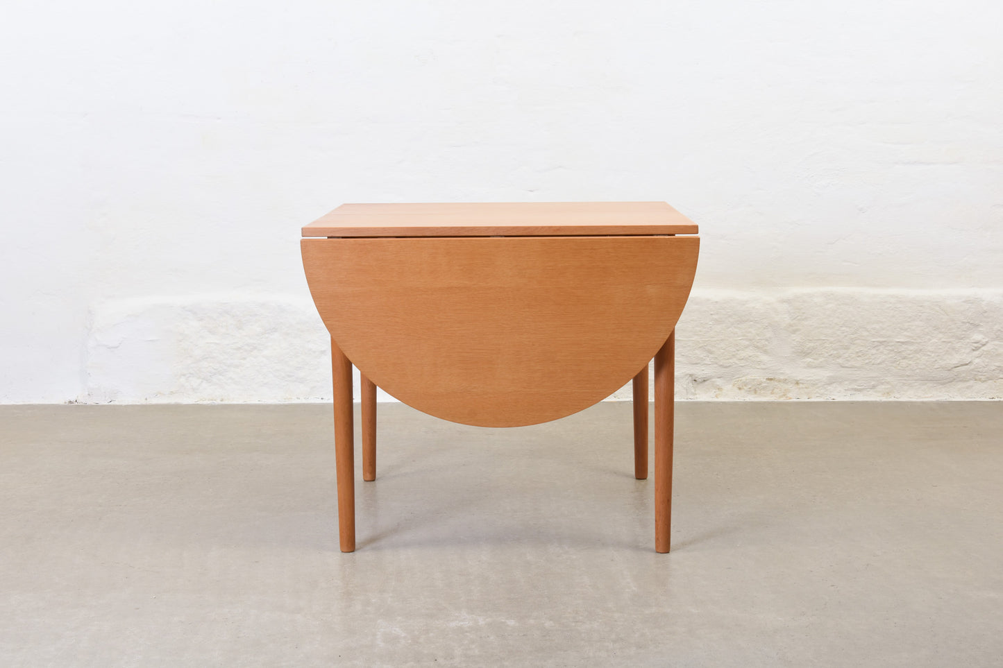 1960s drop leaf dining table in oak