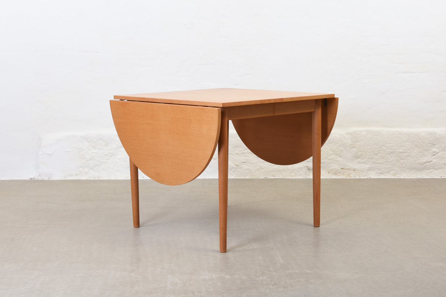 1960s drop leaf dining table in oak