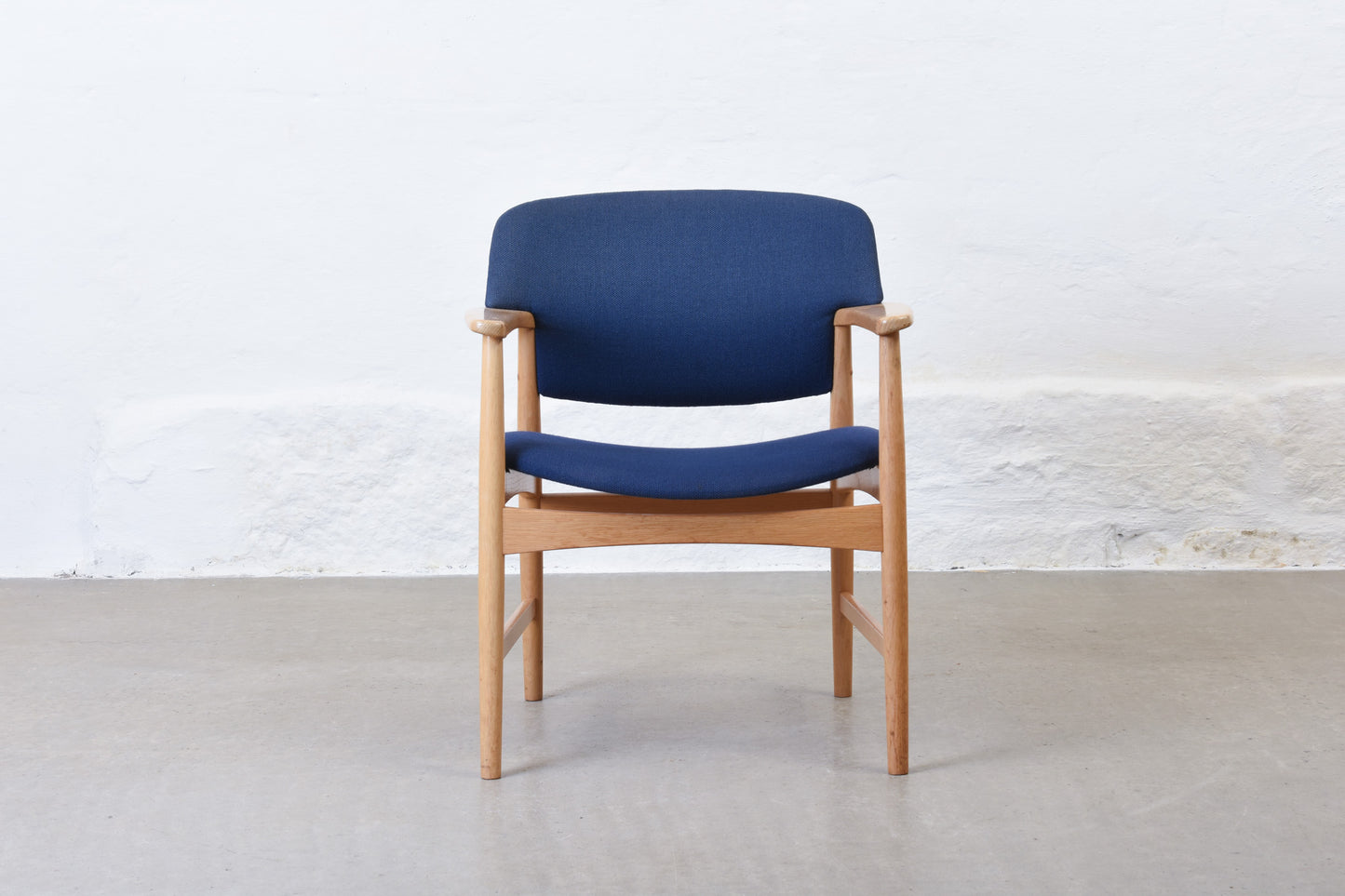 Three available: Oak armchairs by Ejner Larsen & Aksel Bender Madsen