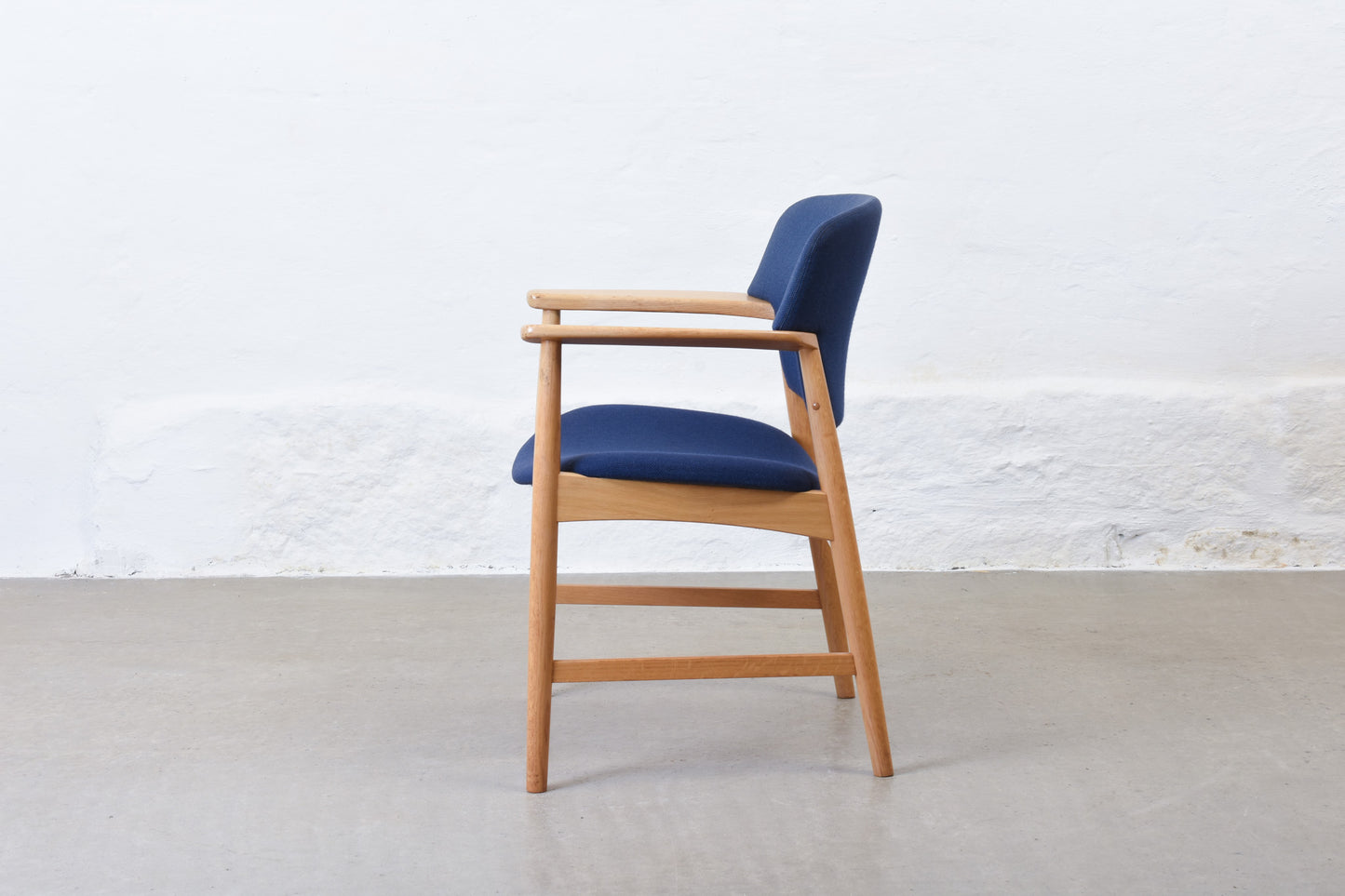 Three available: Oak armchairs by Ejner Larsen & Aksel Bender Madsen