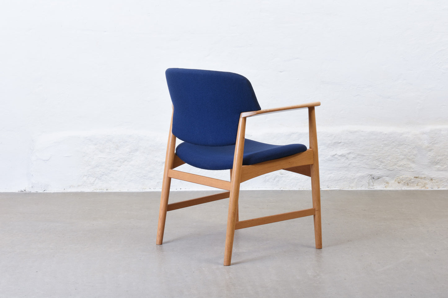 Three available: Oak armchairs by Ejner Larsen & Aksel Bender Madsen