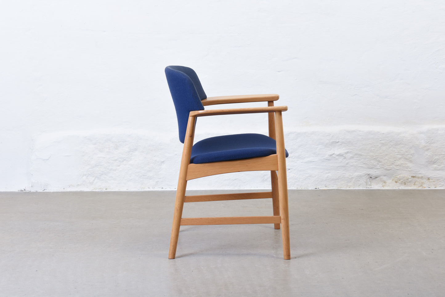 Three available: Oak armchairs by Ejner Larsen & Aksel Bender Madsen