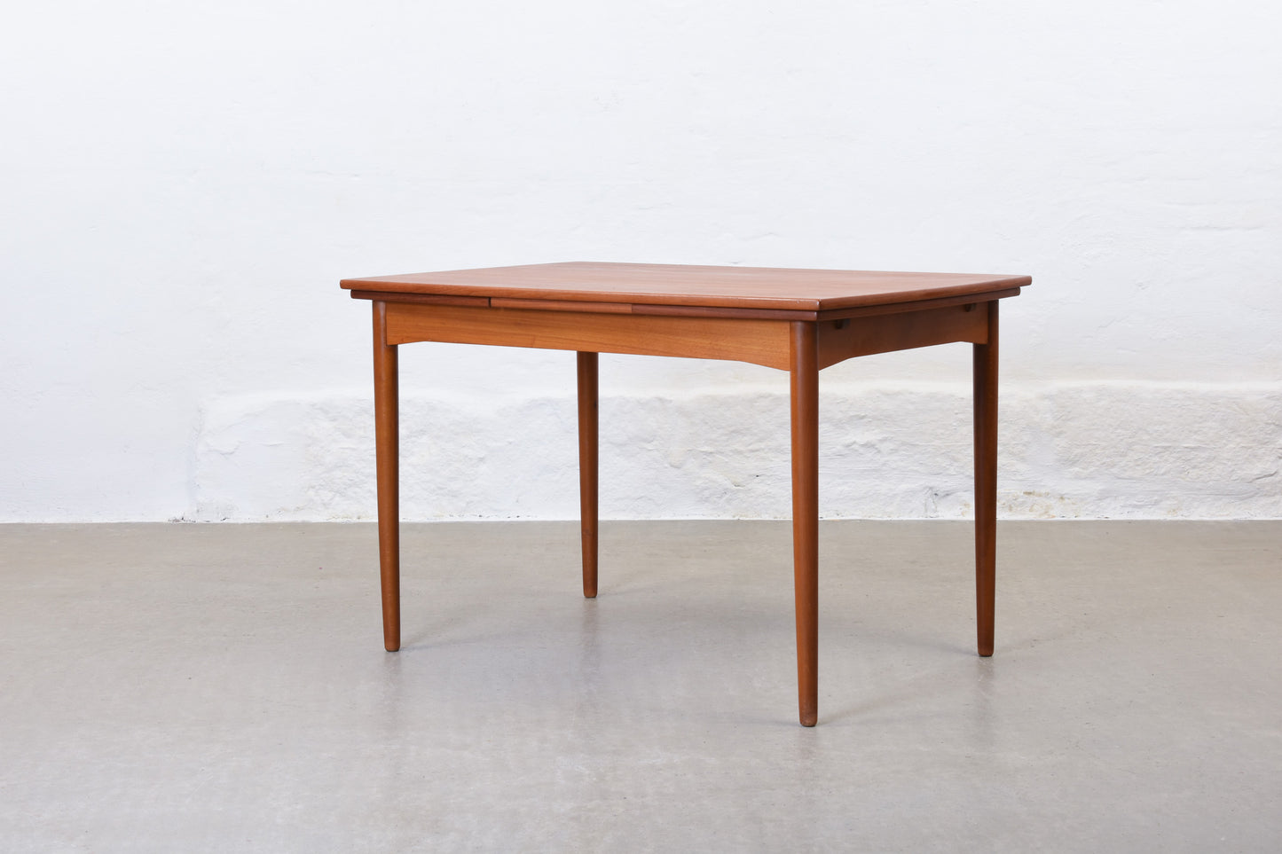 1960s extending dining table in teak - 116L cm