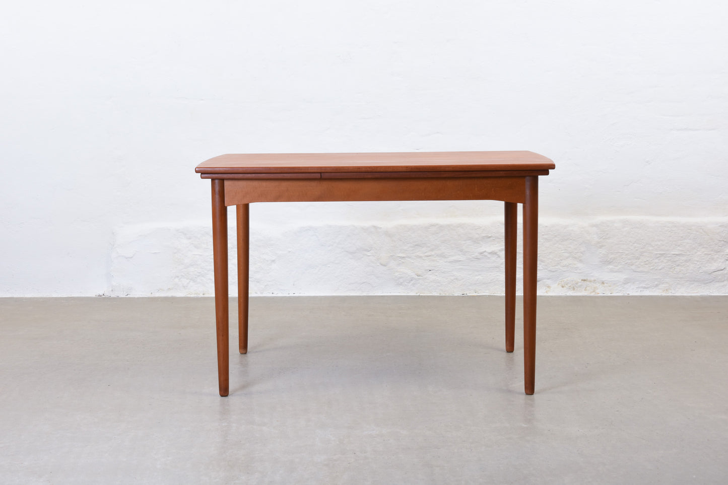 1960s extending dining table in teak - 116L cm