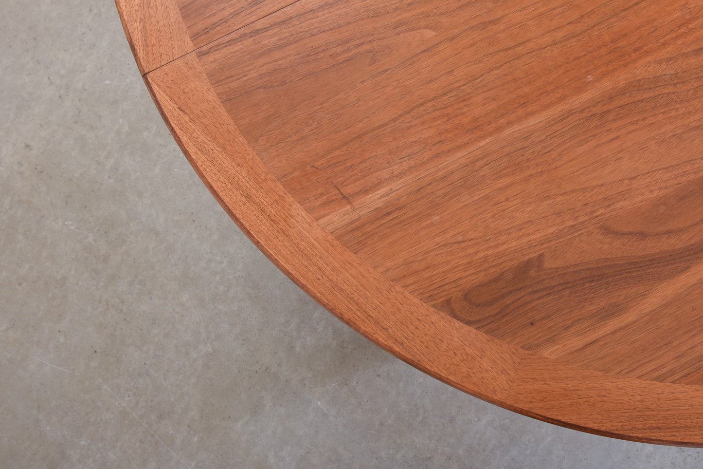 1970s walnut dining table by LB Design Group