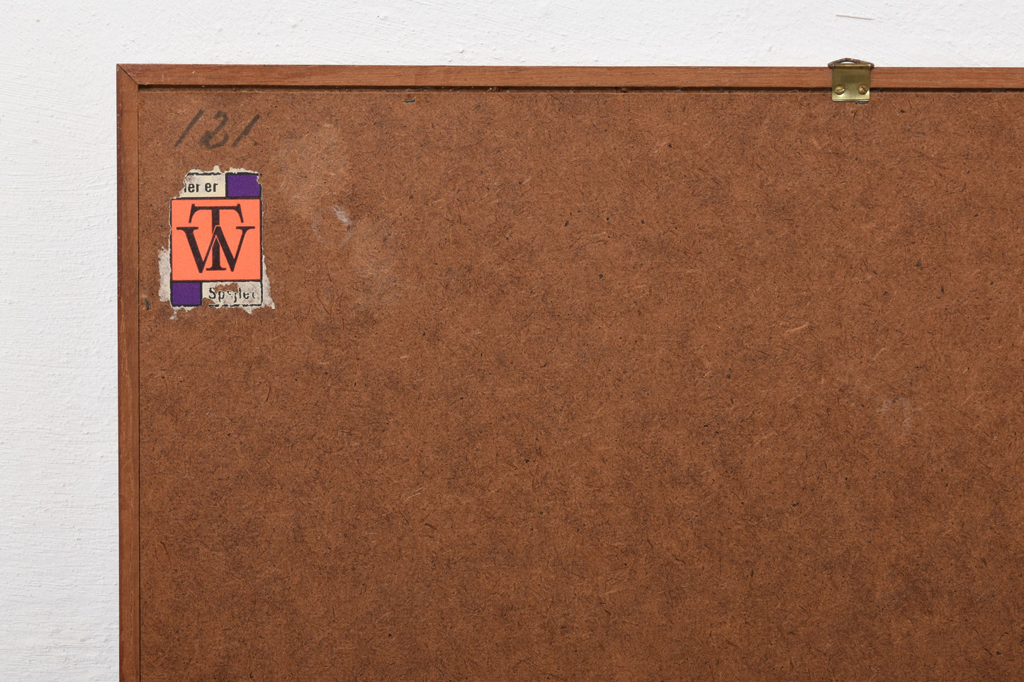 1960s teak mirror - 116H cm