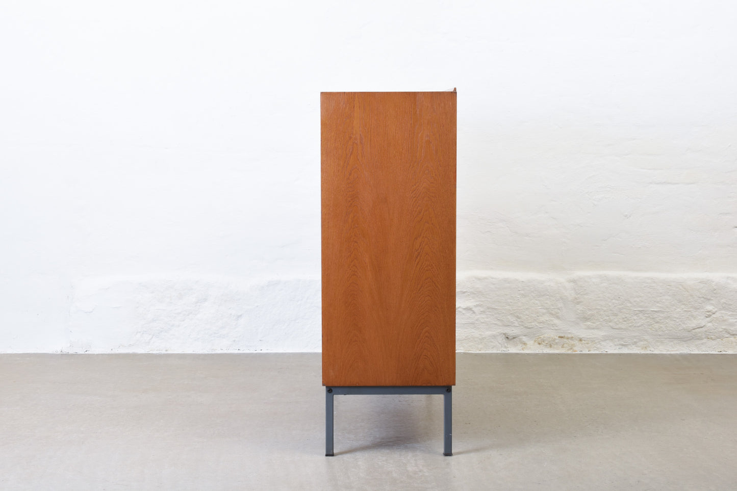 1960s double-fronted archive cabinet in oak