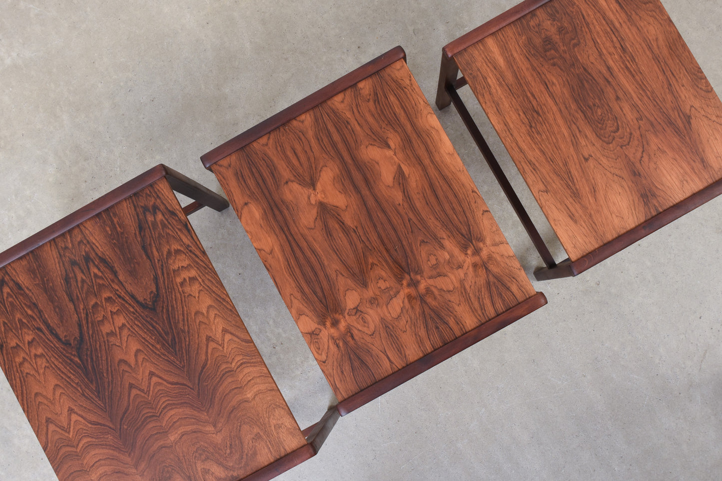 1960s rosewood nest of tables