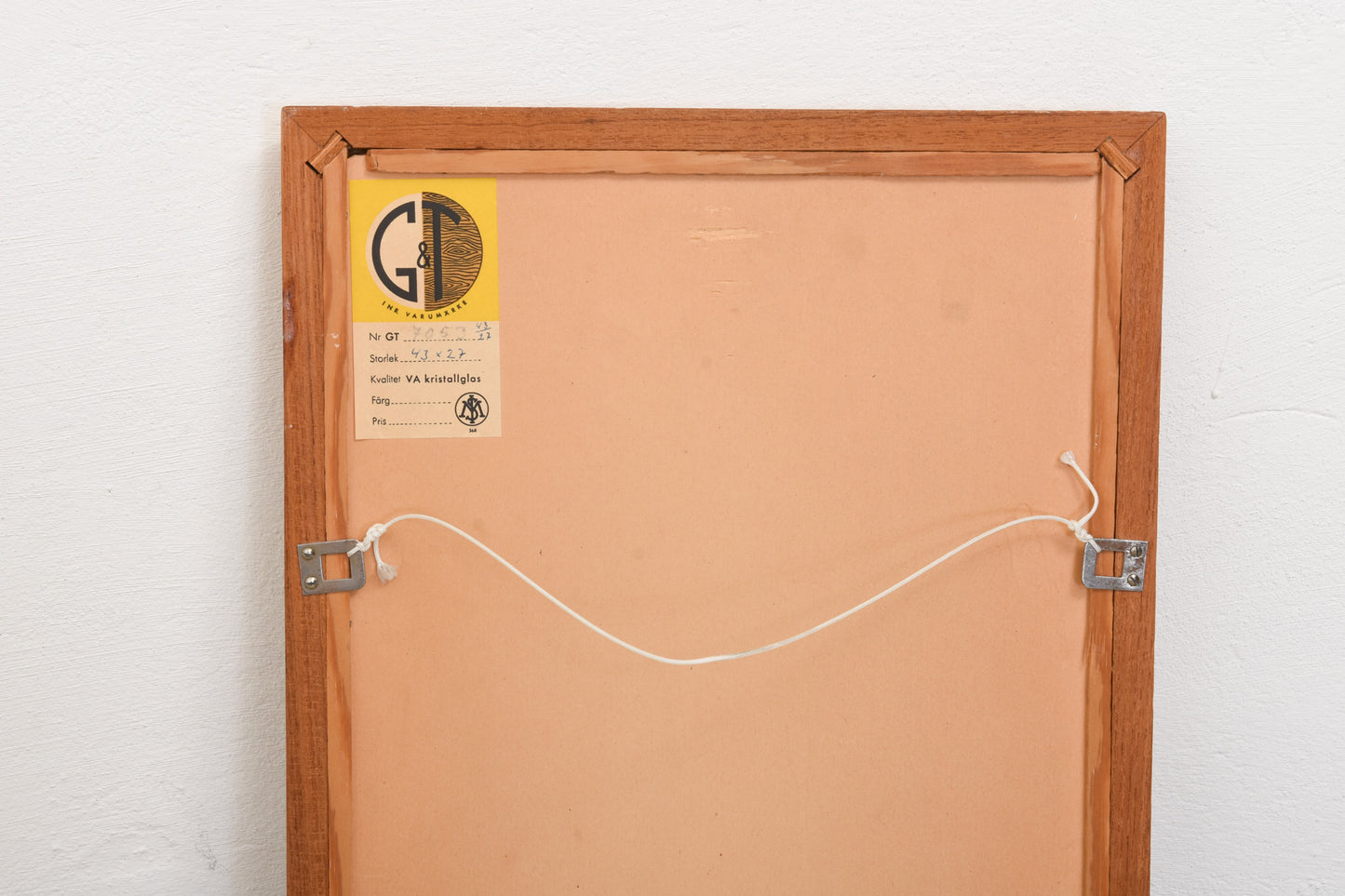 1960s teak mirror by G & T