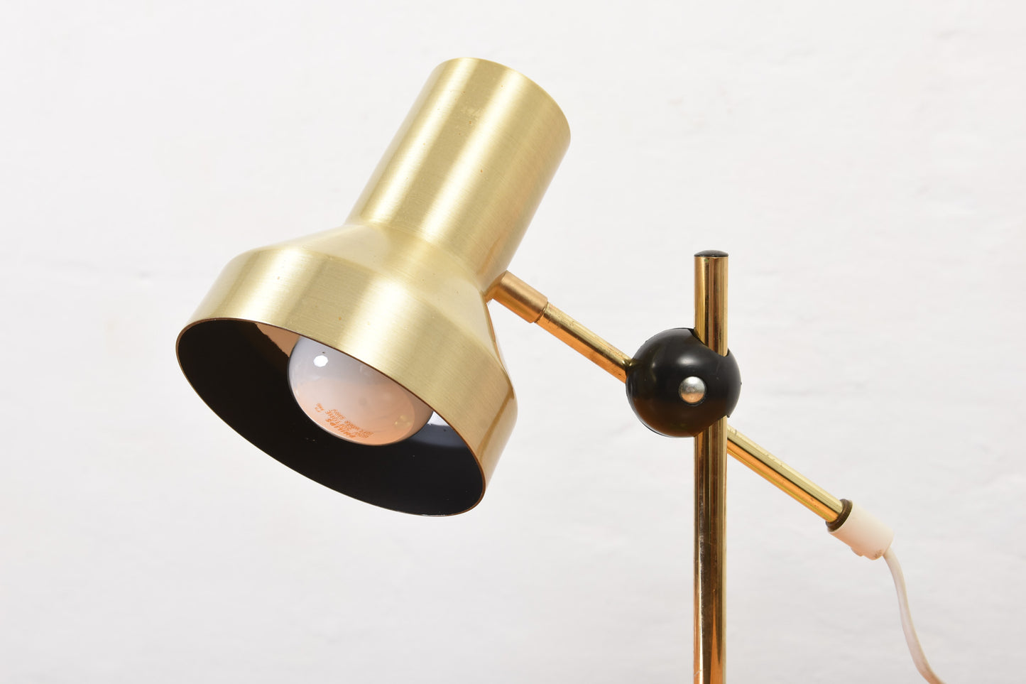1960s Swedish brass table lamp