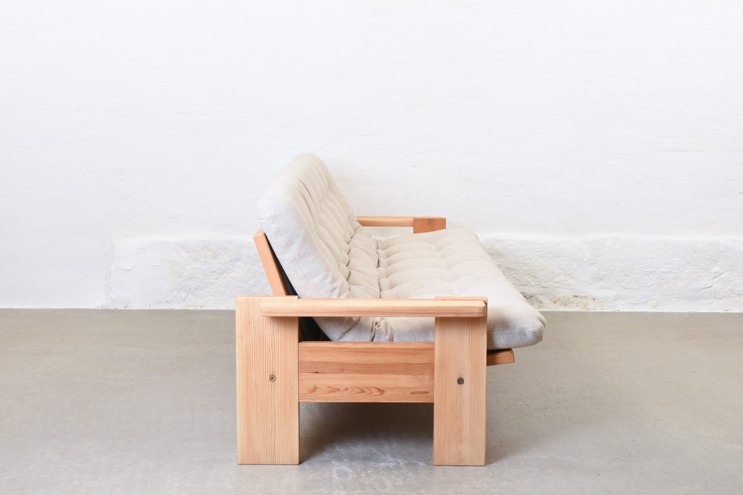 Newly reupholstered: 1970s sofa bed by Yngve Ekström