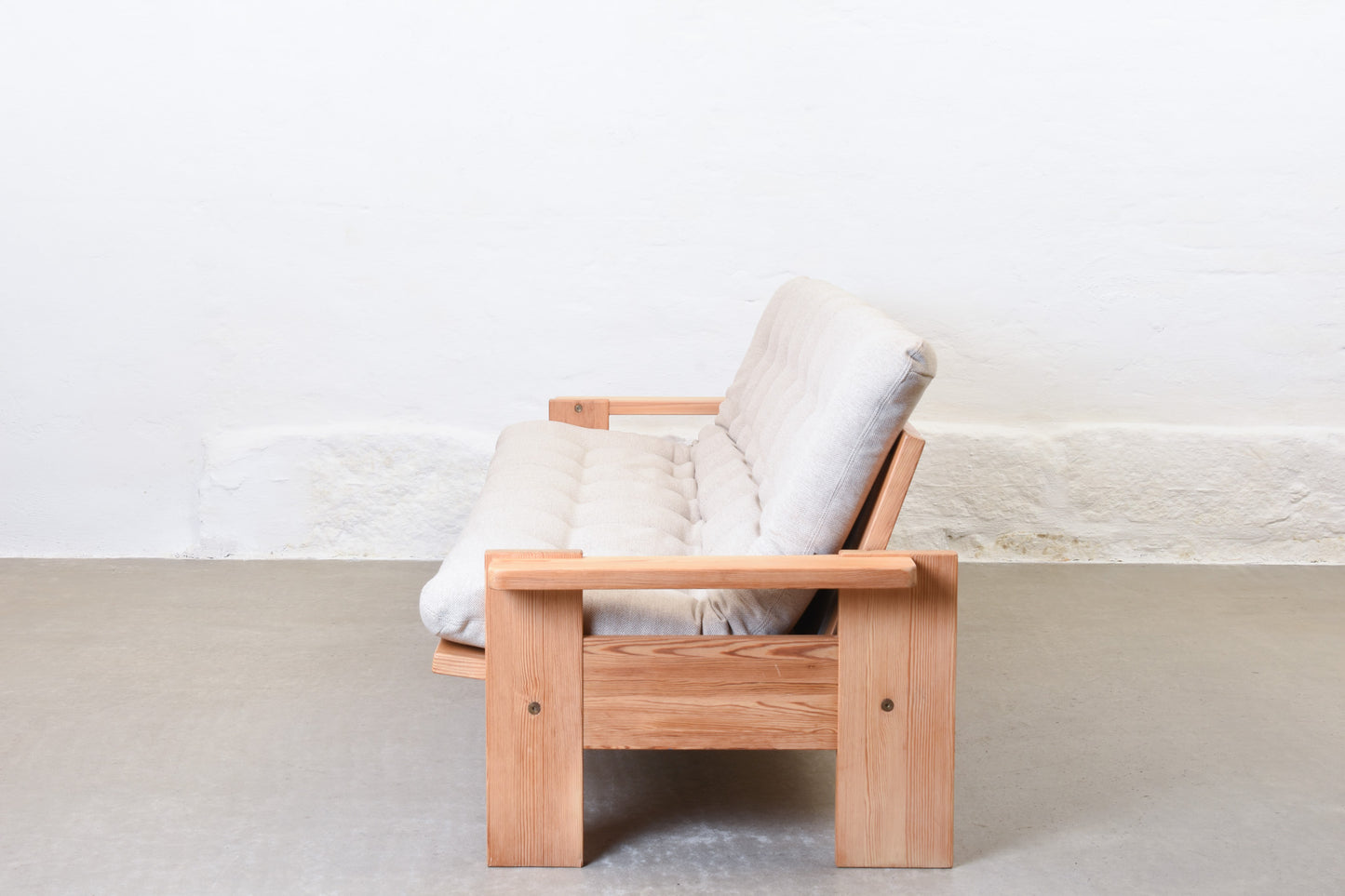 Newly reupholstered: 1970s sofa bed by Yngve Ekström