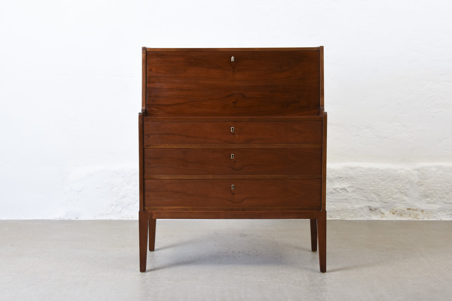 1950s secretary in walnut