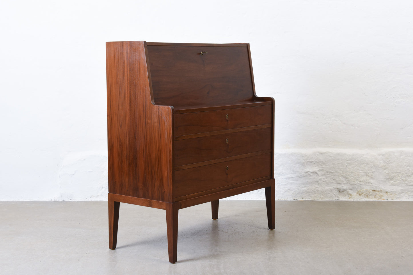 1950s secretary in walnut