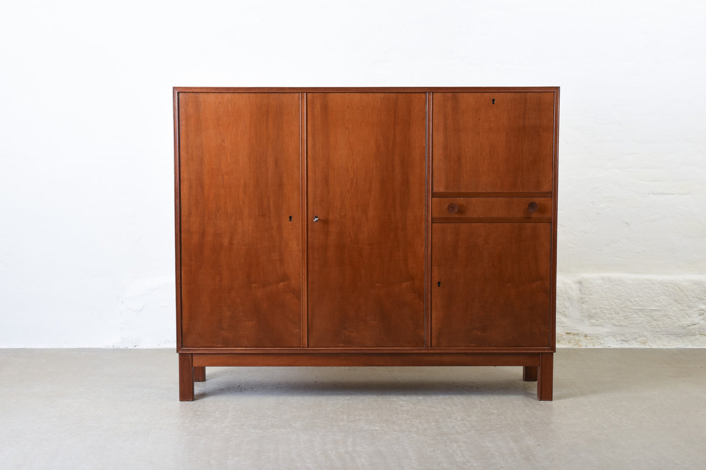 1940s storage cabinet in walnut