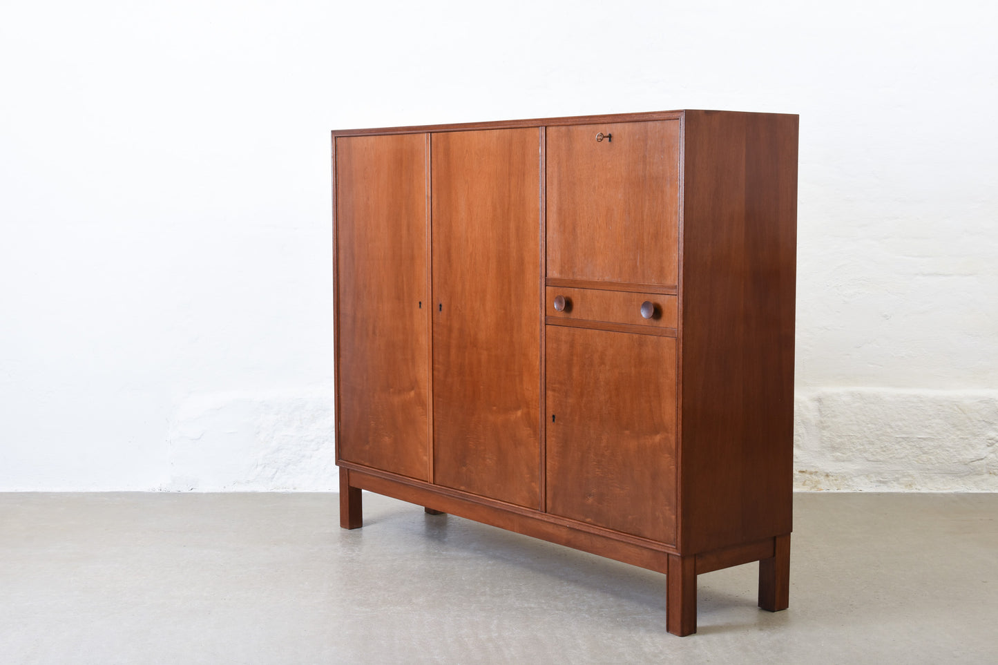 1940s storage cabinet in walnut