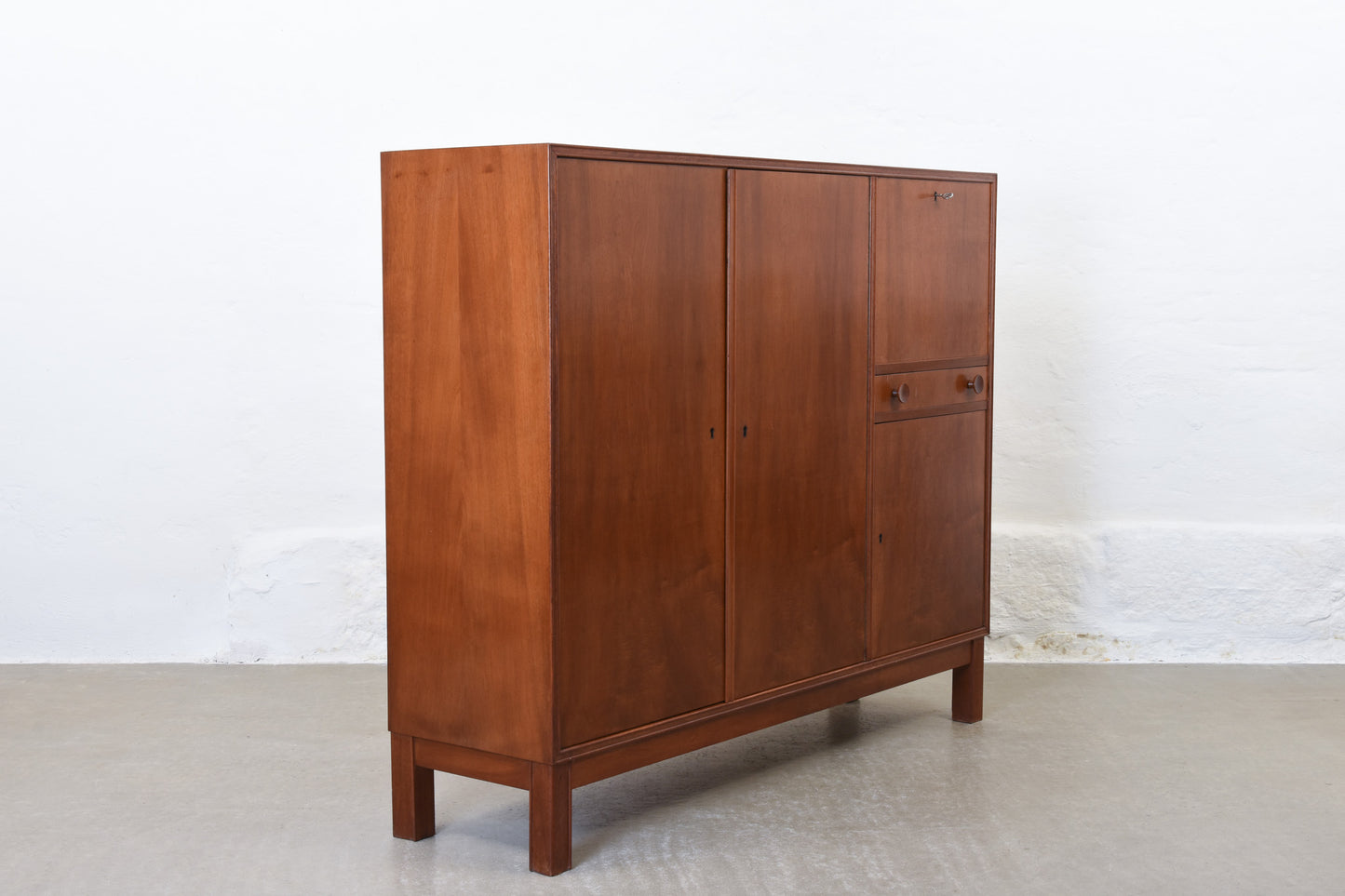 1940s storage cabinet in walnut