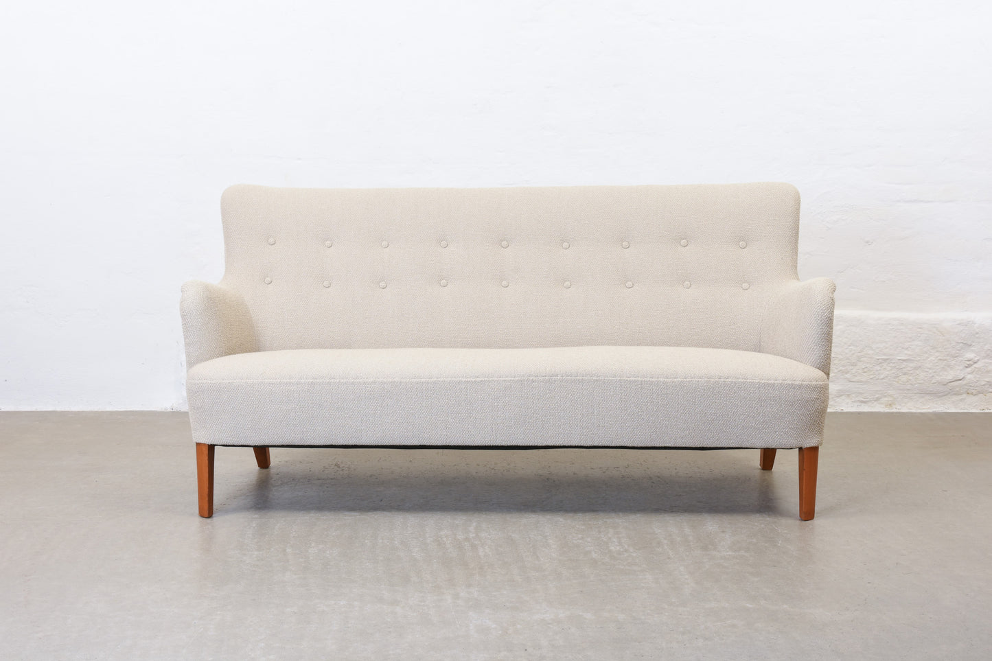 Newly reupholstered: 1940s sofa by Orla Mølgaard-Nielsen