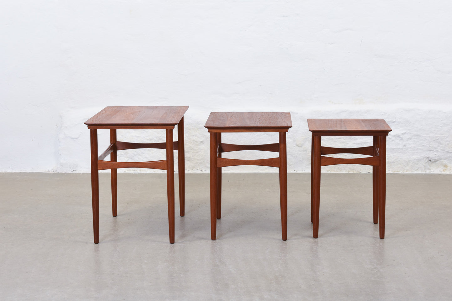 1960s teak nest of tables