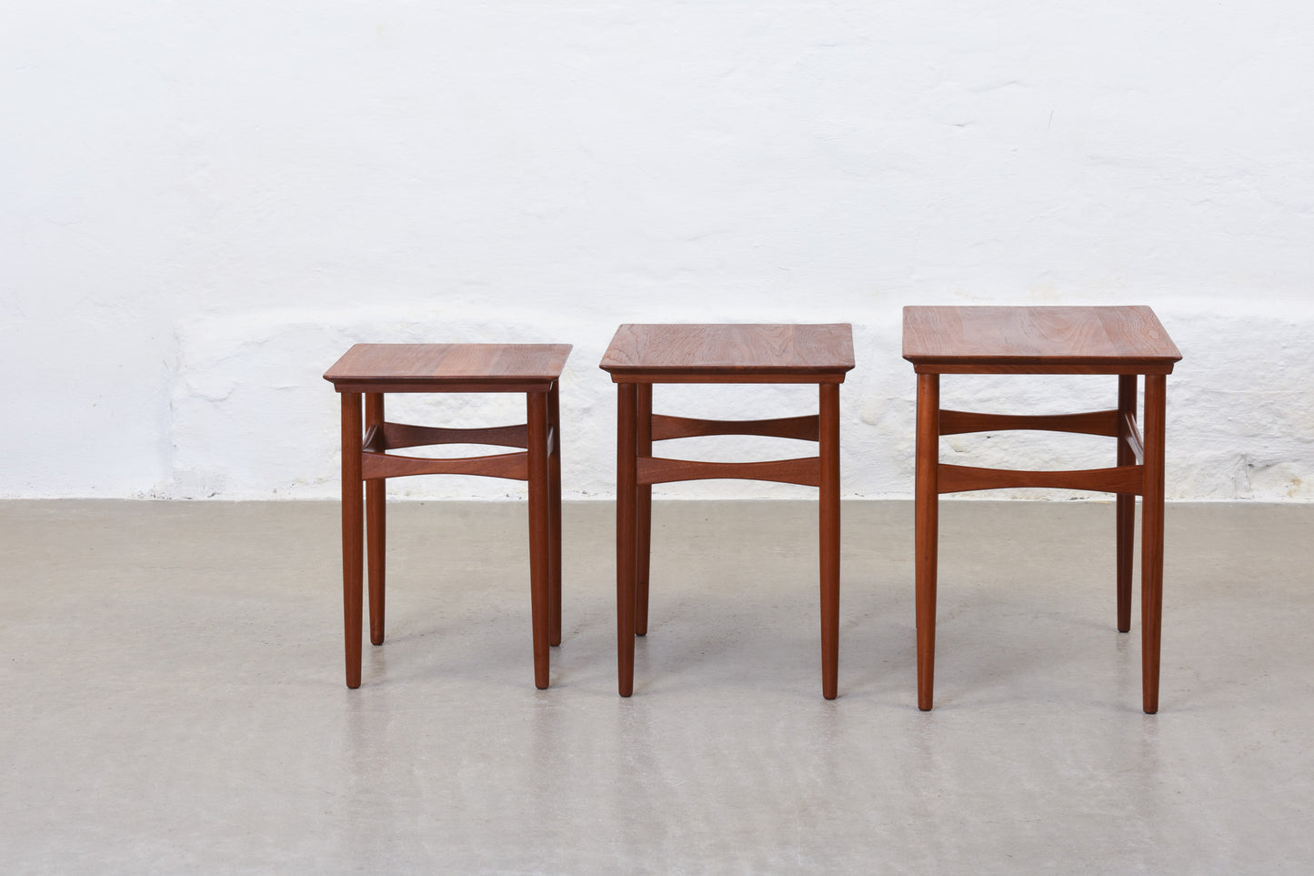 1960s teak nest of tables