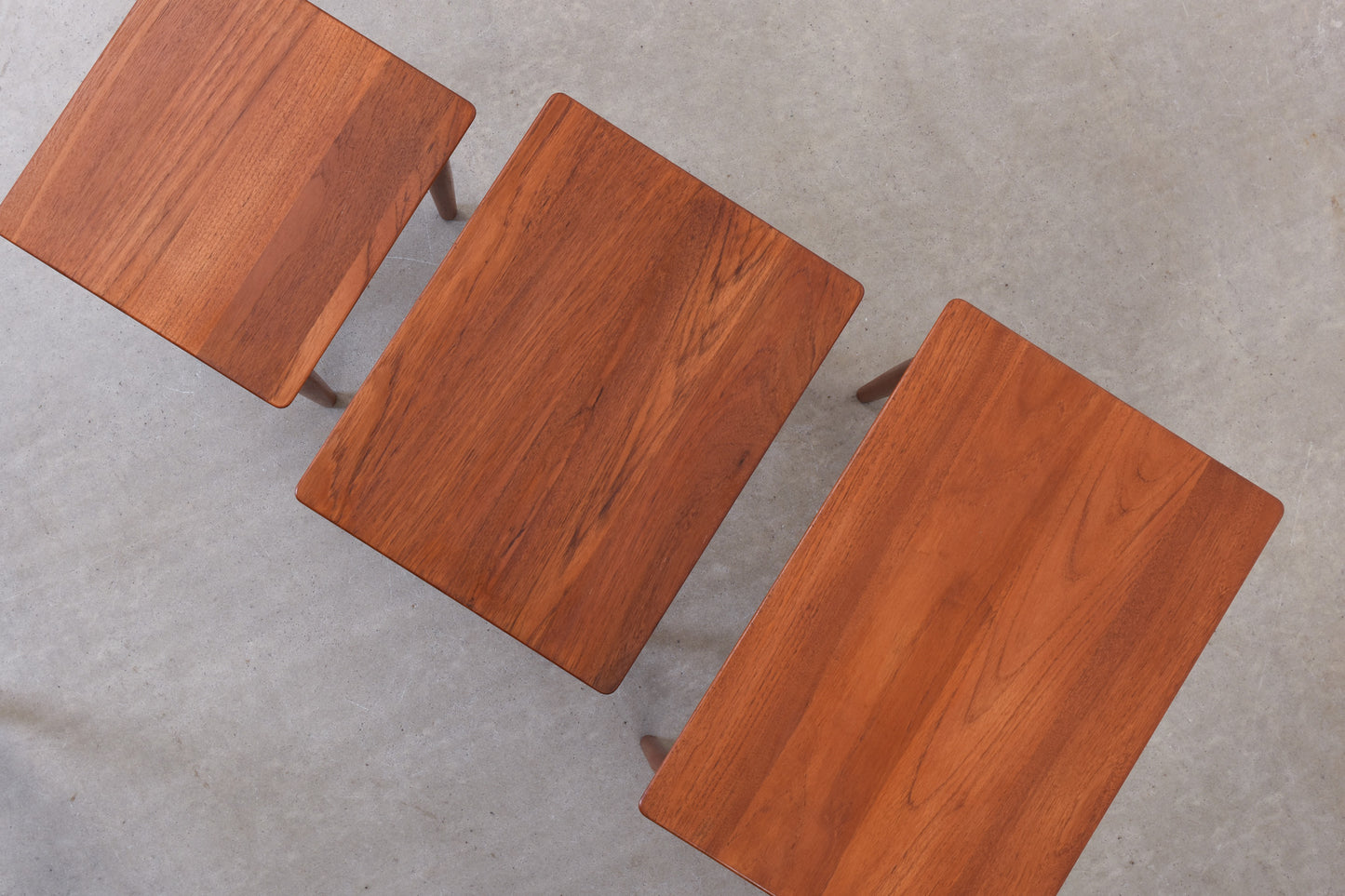 1960s teak nest of tables