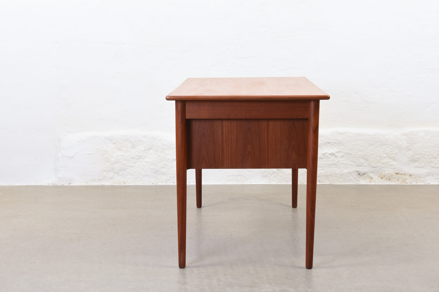 1960s twin pedestal desk in teak