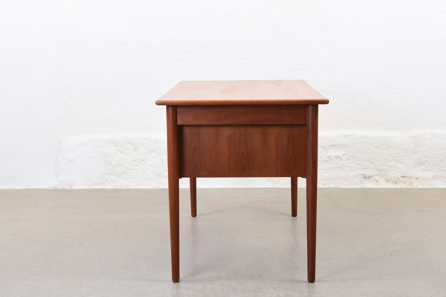 1960s twin pedestal desk in teak