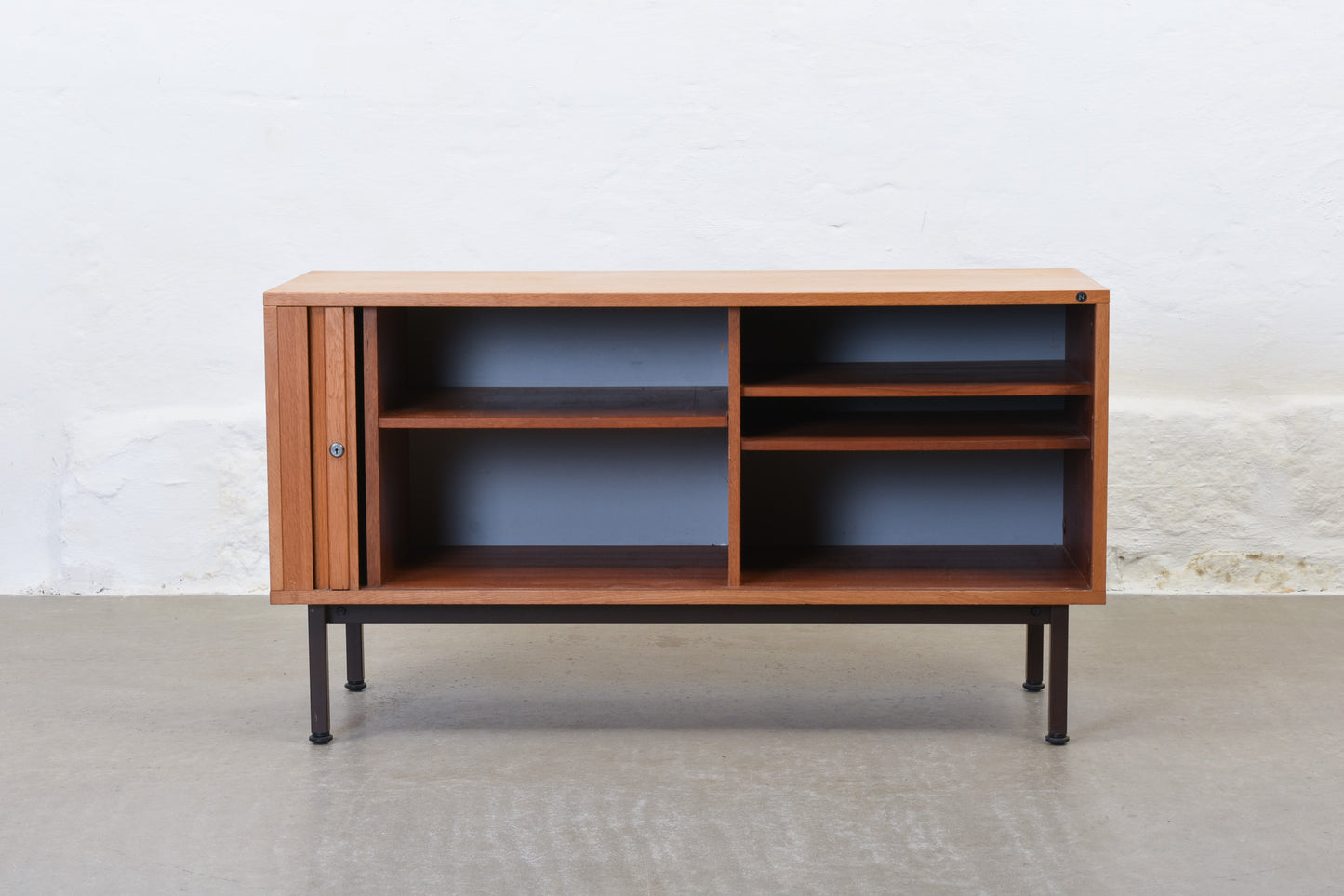 1970s oak storage cabinet by Nipu