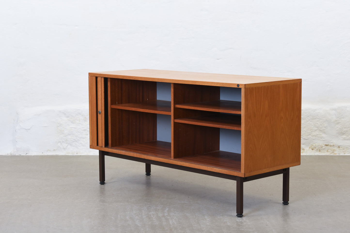 1970s oak storage cabinet by Nipu