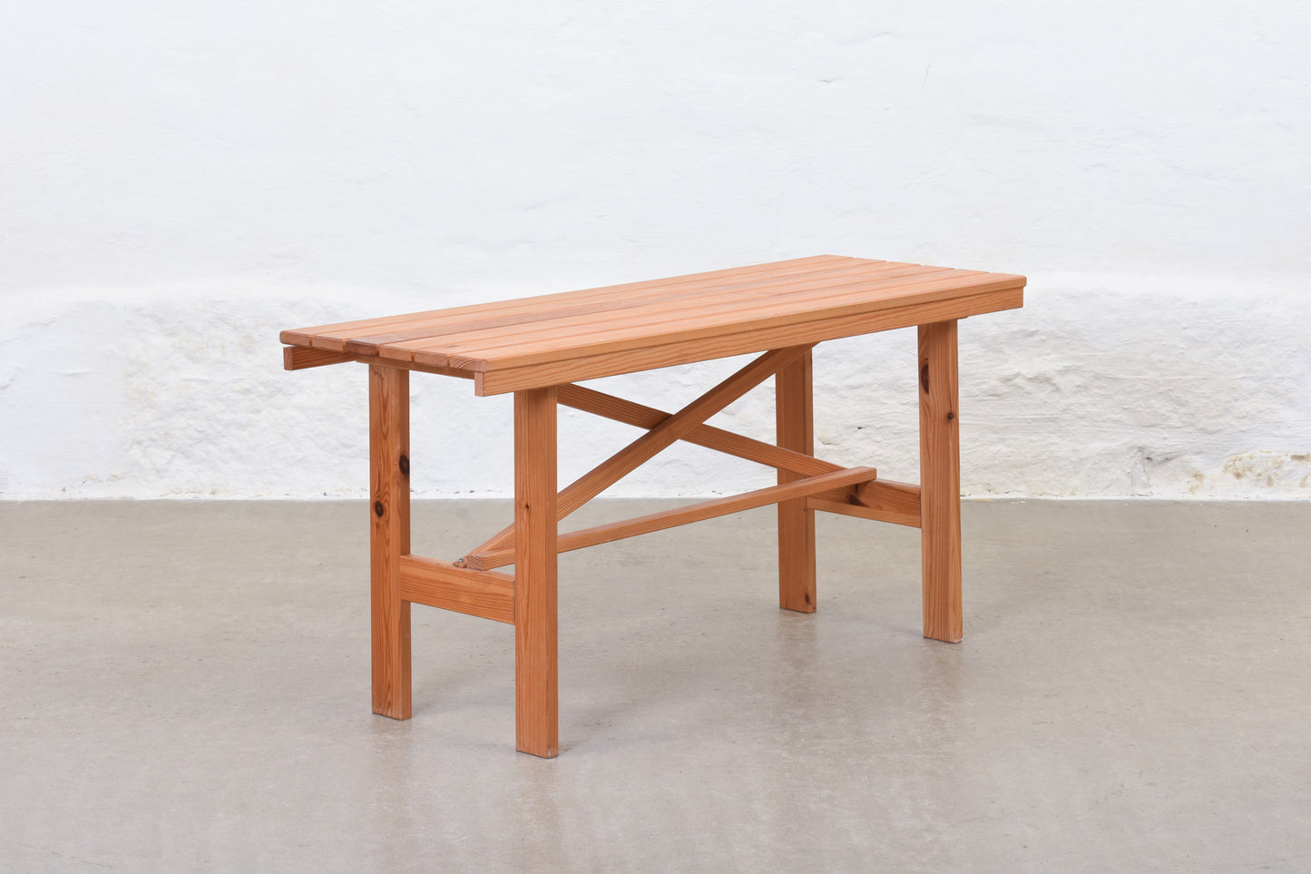 1980s Danish bench in pine