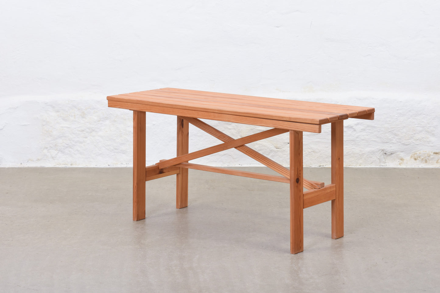 1980s Danish bench in pine