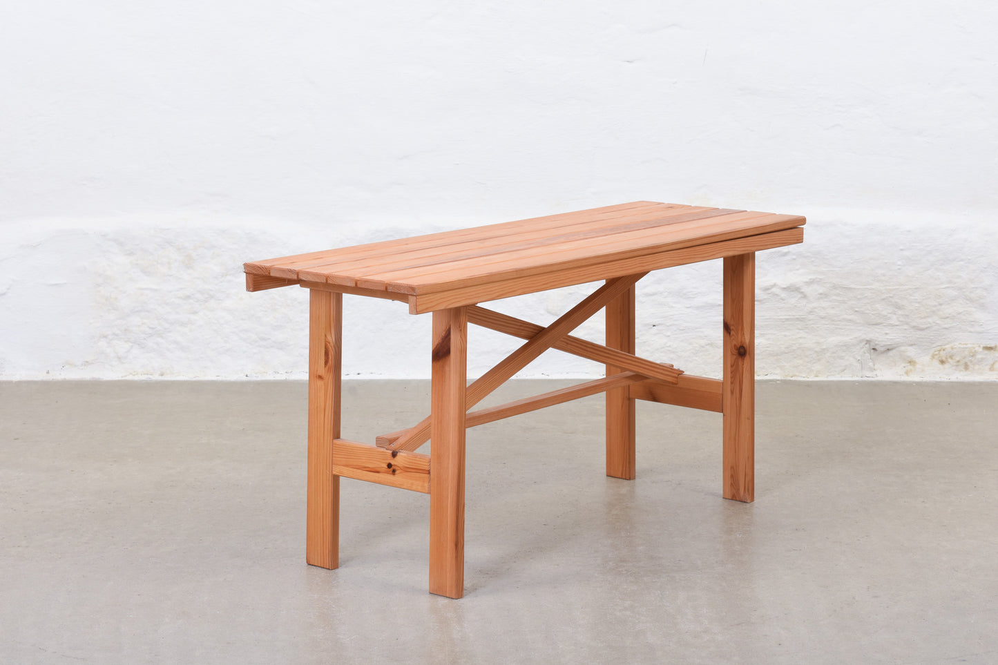 1980s Danish bench in pine