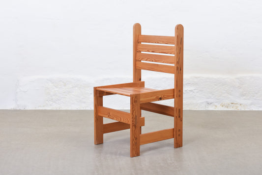 Two available: 1970s Swedish pine chairs