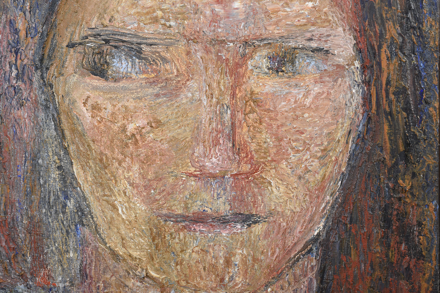 Oil painting by Eva Pontopiddan - 1975
