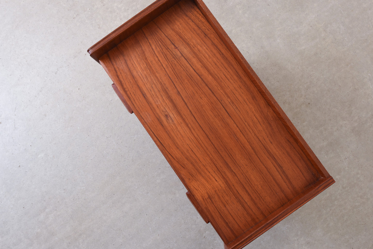 1960s hallway chest in teak + oak