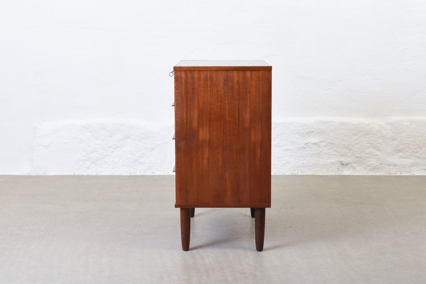 1960s teak chest of four drawers
