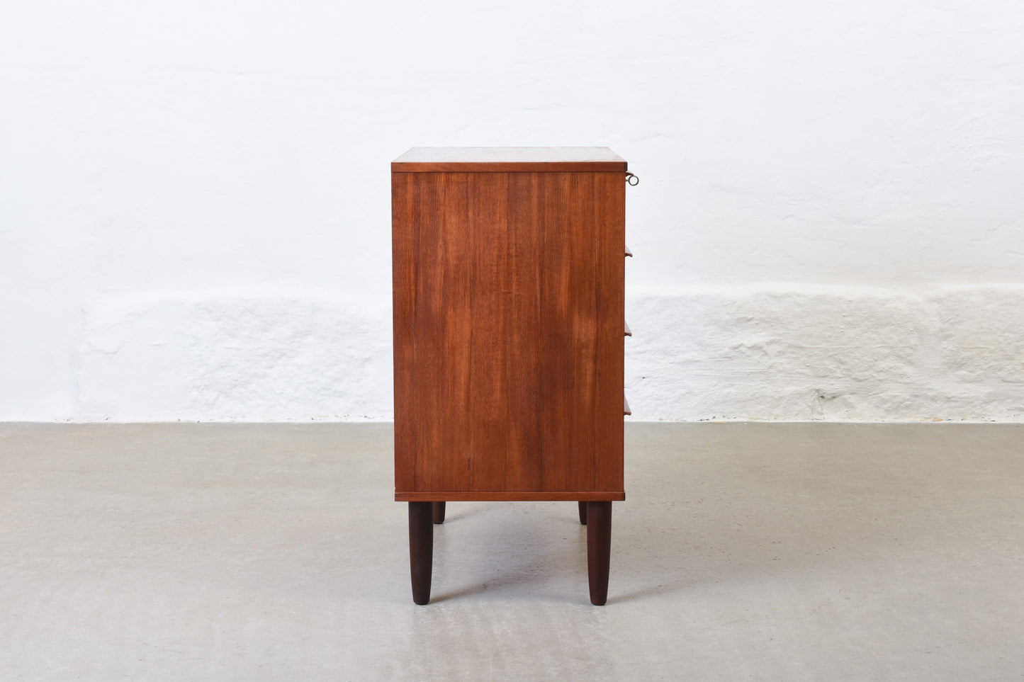 1960s teak chest of four drawers