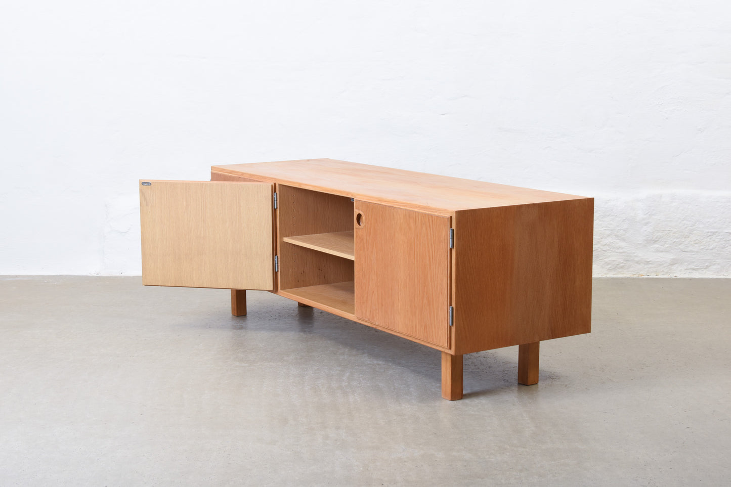 1960s low oak sideboard