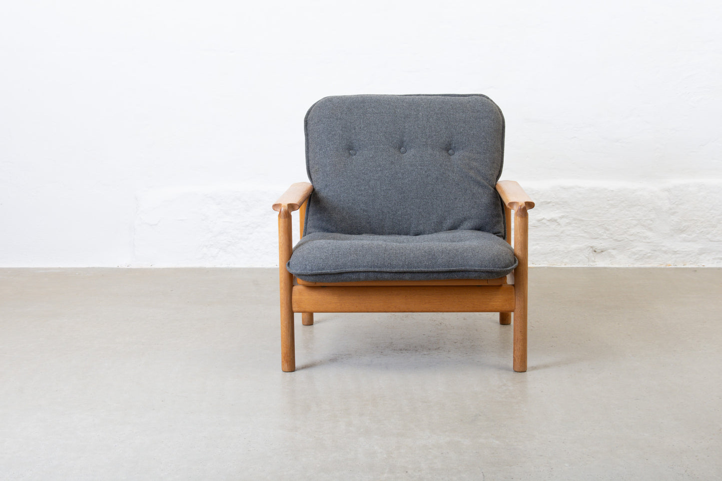 1960s oak lounger by Madsen & Schubell