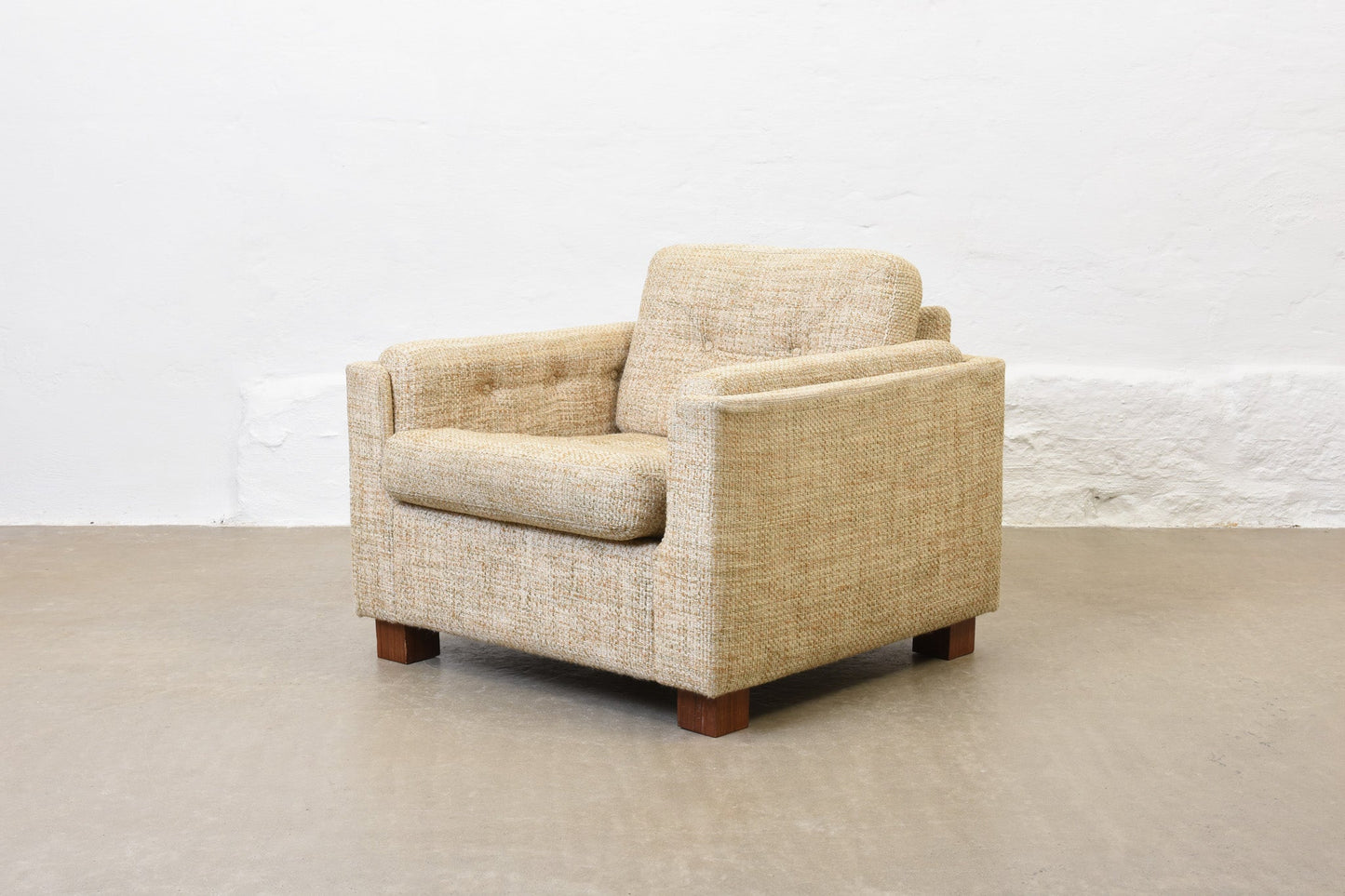 1960s Danish wool lounger