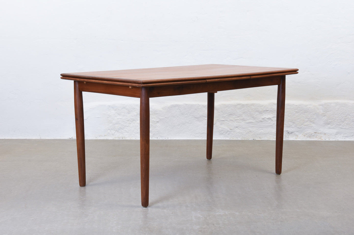 1960s extending teak dining table - 140L cm