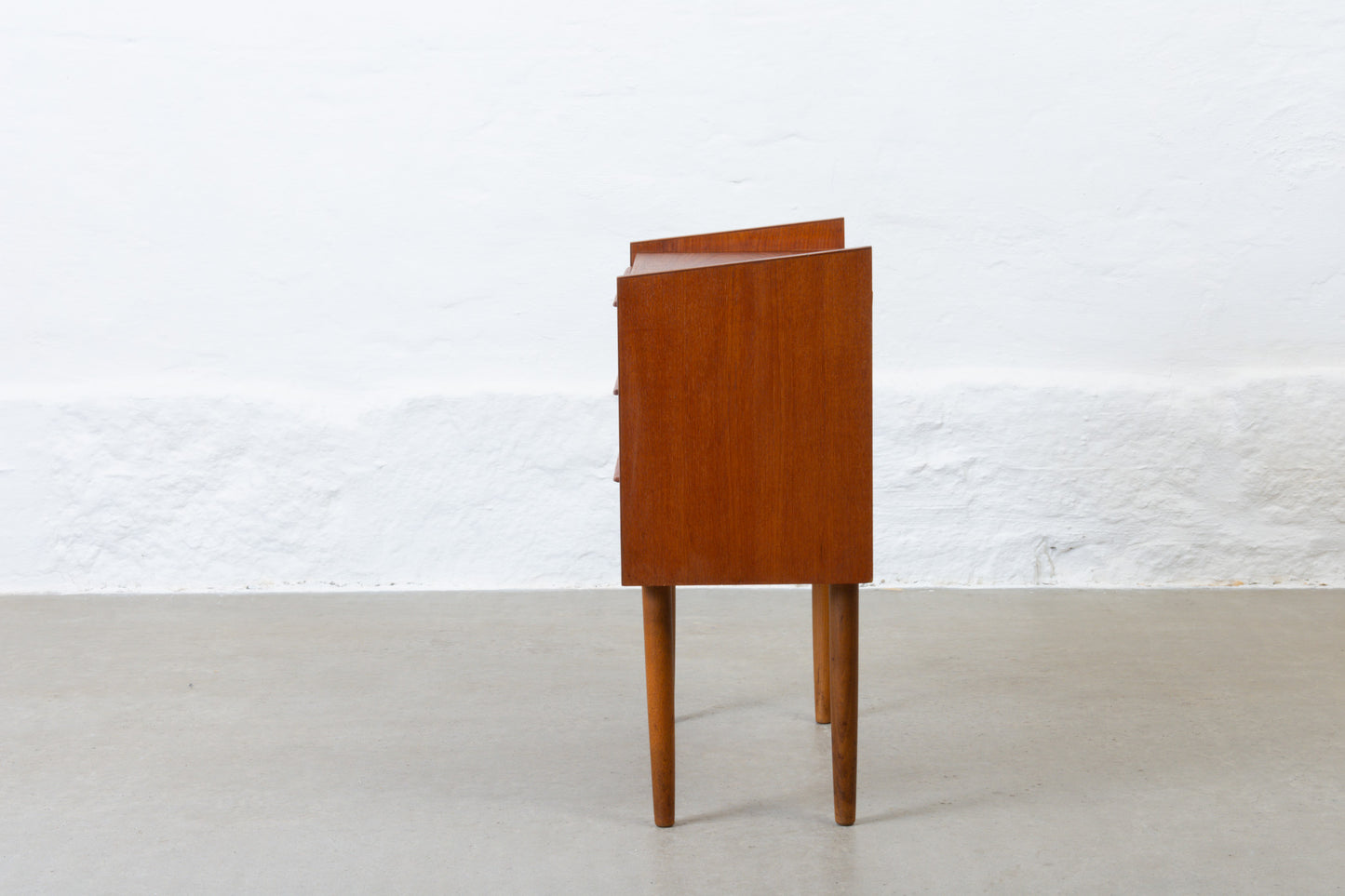1960s low chest in teak - 68H cm