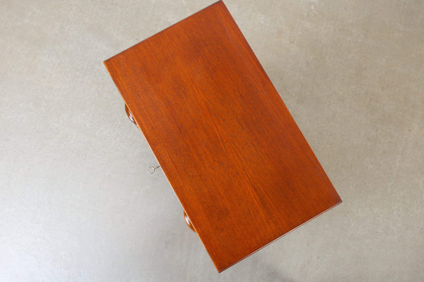 1960s teak chest of drawers with sculpted handles